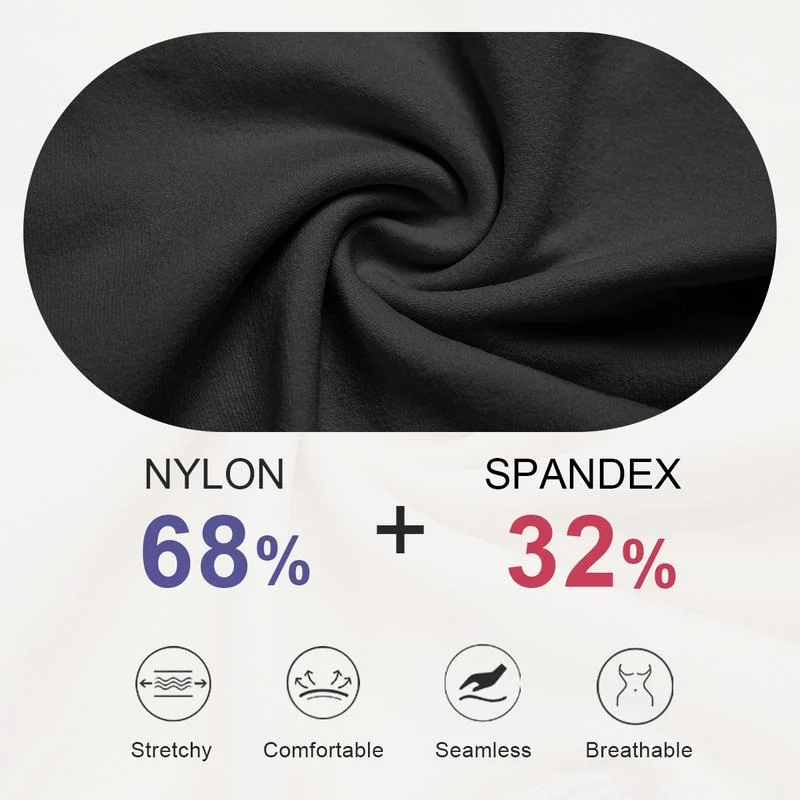 Composición de la tela: 68% nylon, 32% spandex